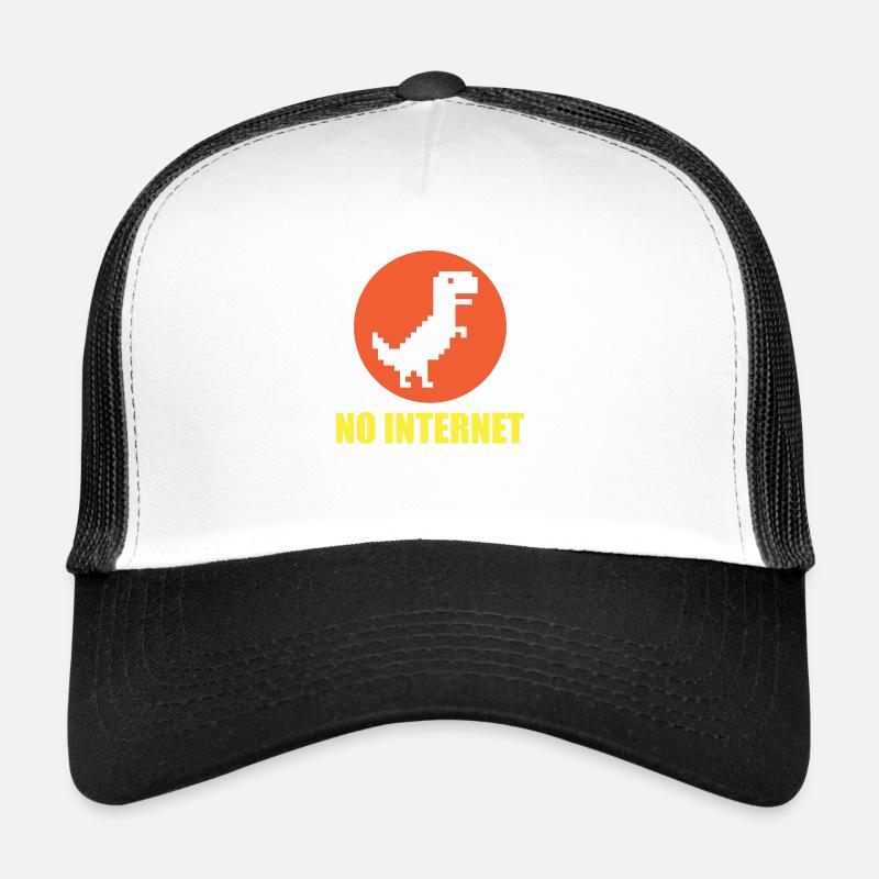 No Internet Dinosaurier Trucker Cap