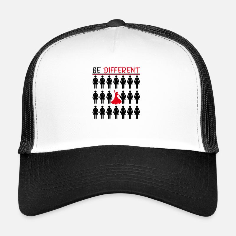 Be Different Flamenco - Black Trucker Cap