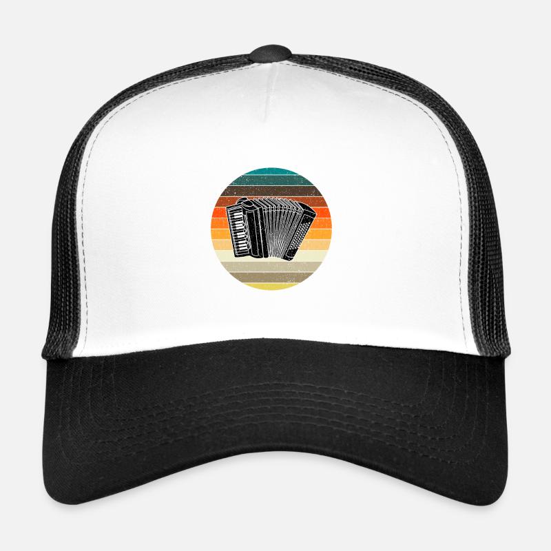 Akkordeon - Trucker Cap - Weiß/Schwarz