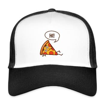 Pizza pizza slices pizza slice - Trucker Cap - white/black - Front