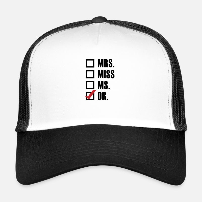 Doktortitel Abschluss Student Geschenk - Trucker Cap - Weiß/Schwarz