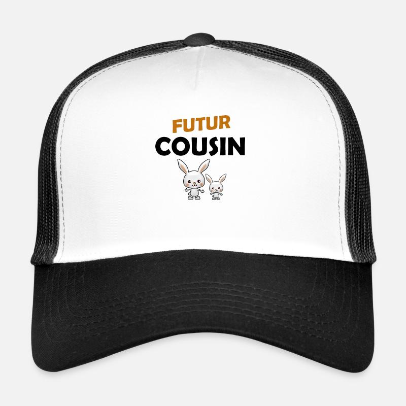 futur cousin - Casquette trucker  - blanc/noir