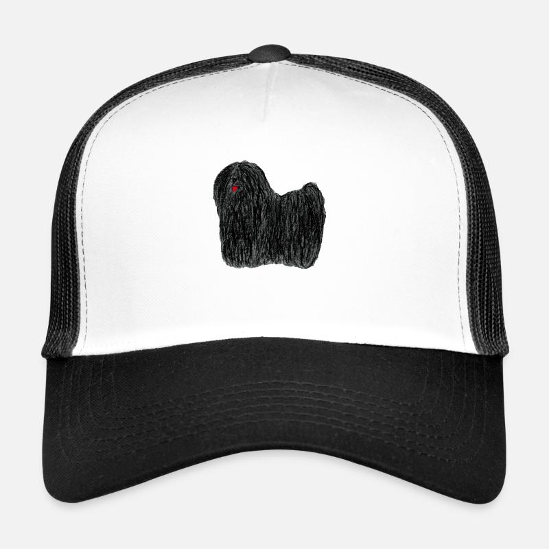Puli - black rasta dog Trucker Cap