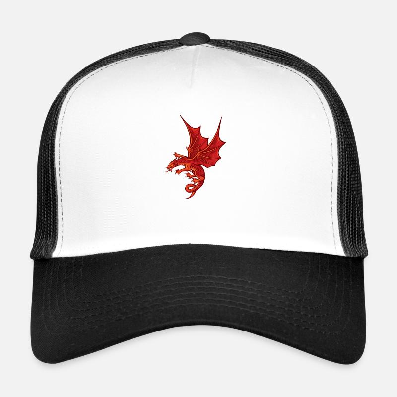 Dragon rouge impressionnant Casquette trucker 