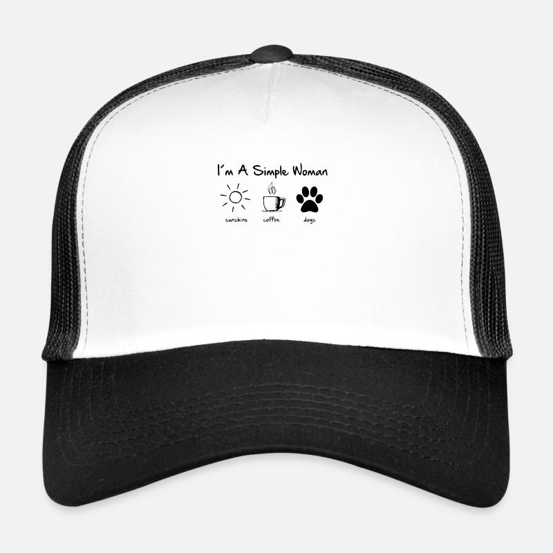 simple woman - Trucker Cap - Weiß/Schwarz