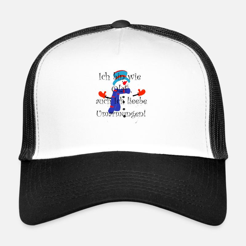 Ich bin wie Olaf - Trucker Cap - Weiß/Schwarz