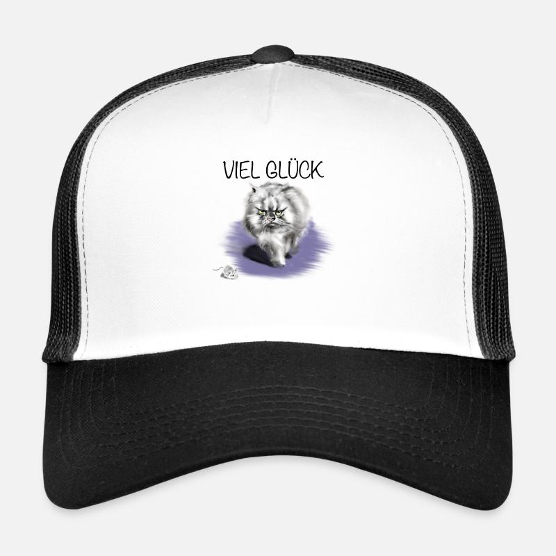 Viel Glück - Trucker Cap - Weiß/Schwarz