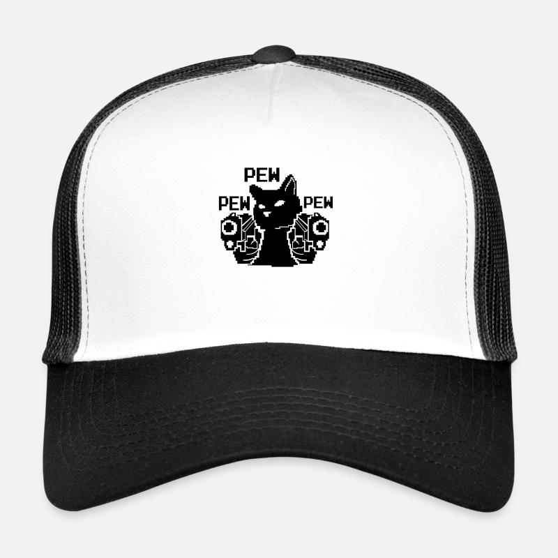 Chat chat chat propriétaire Pew Pew Pew Pew Casquette trucker 