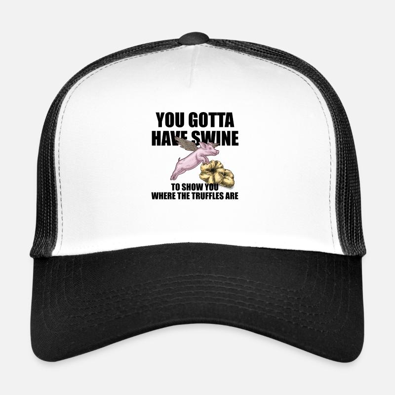 Truffe cochon avec aile Casquette trucker 