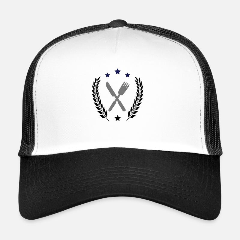 besteck - Trucker Cap - Weiß/Schwarz