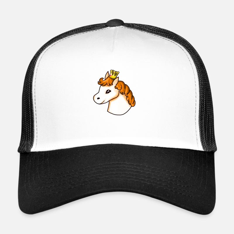 Pony Apricot - Trucker Cap - white/black