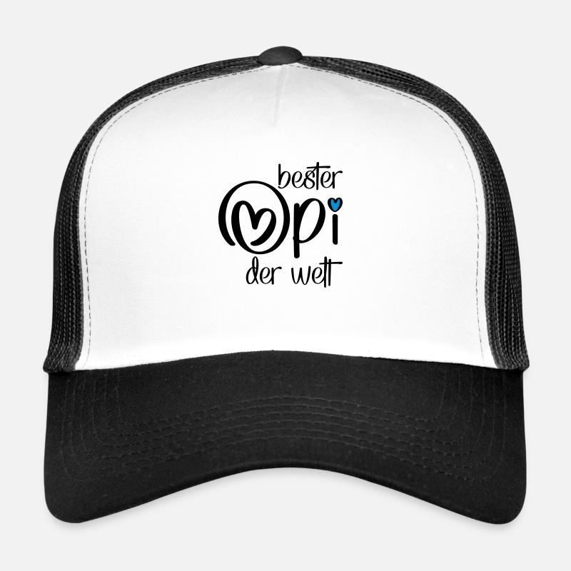 Geschenke für Opi - Trucker Cap - Weiß/Schwarz