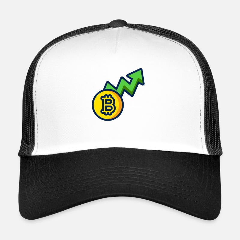 CRYPTO - Casquette trucker  - blanc/noir