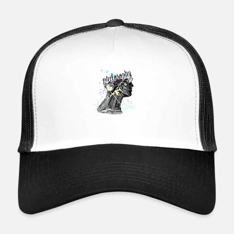 Philosophie - Trucker Cap - Weiß/Schwarz