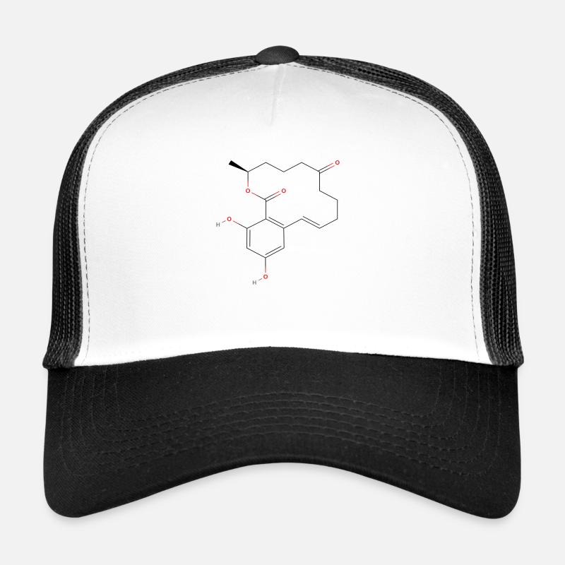 Zearalenon Molekül - Farbige Strukturformel Trucker Cap