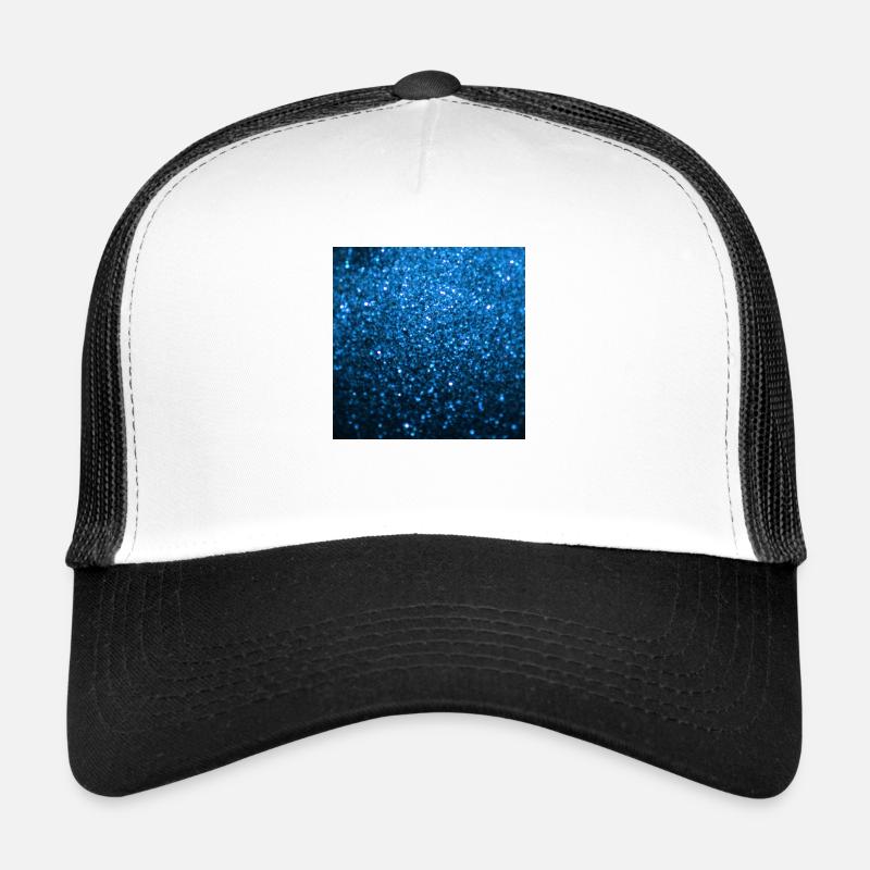 Funkelnder blauer Glitter Trucker Cap