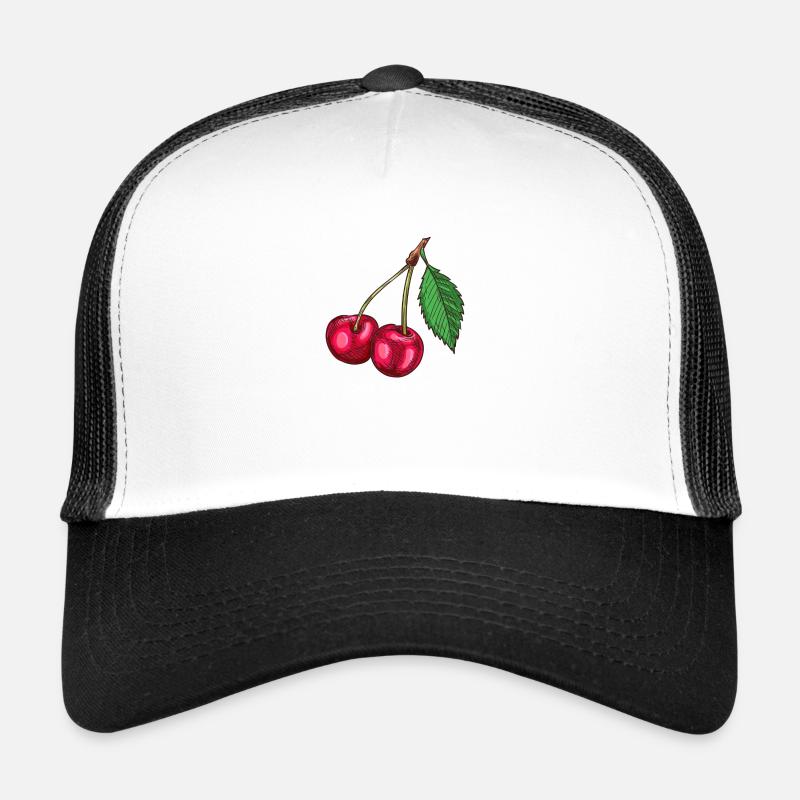 MY CHERRY - Trucker Cap - white/black