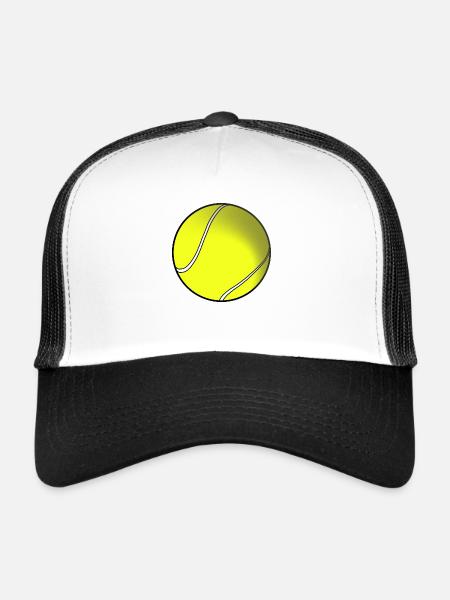 Balle de tennis - Casquette trucker  - blanc/noir - Devant