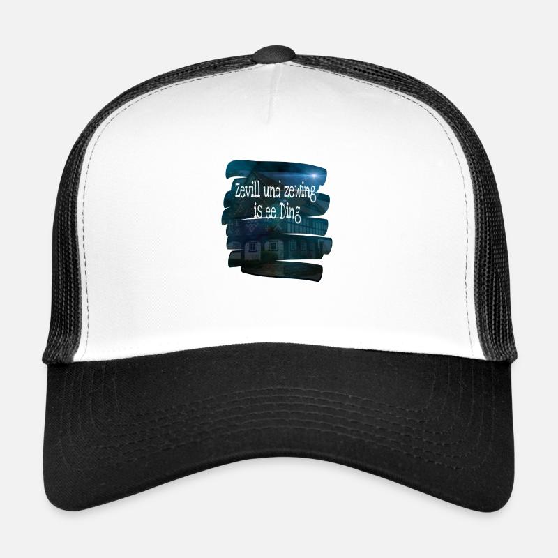 Zevill - Trucker Cap - Weiß/Schwarz