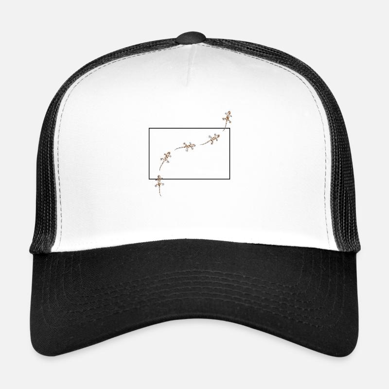 Gecko - Casquette trucker  - blanc/noir
