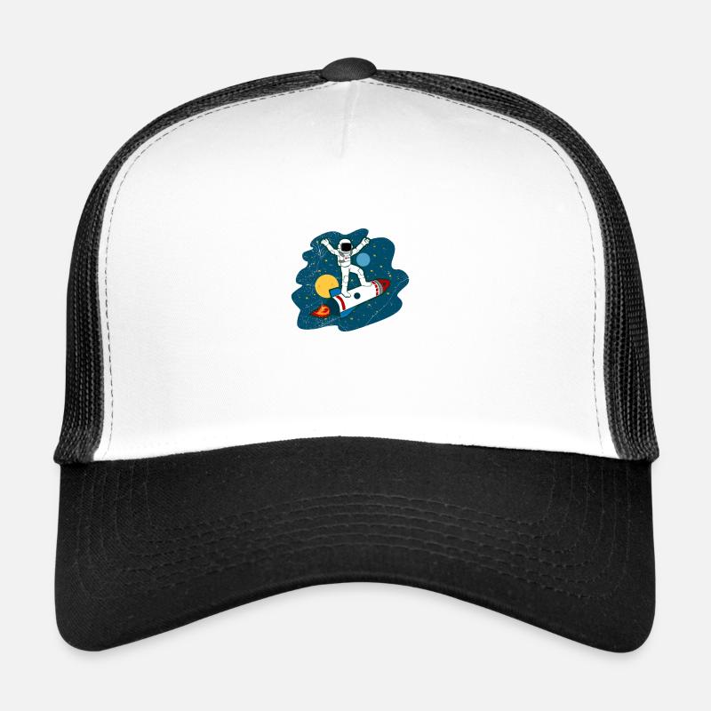 Astronaute Ride Spaceship Space Lover Idée cadeau Casquette trucker 