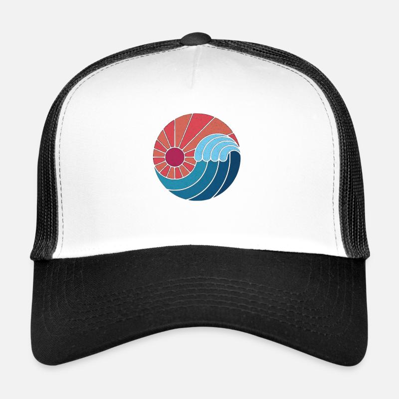 Welle - Trucker Cap - Weiß/Schwarz
