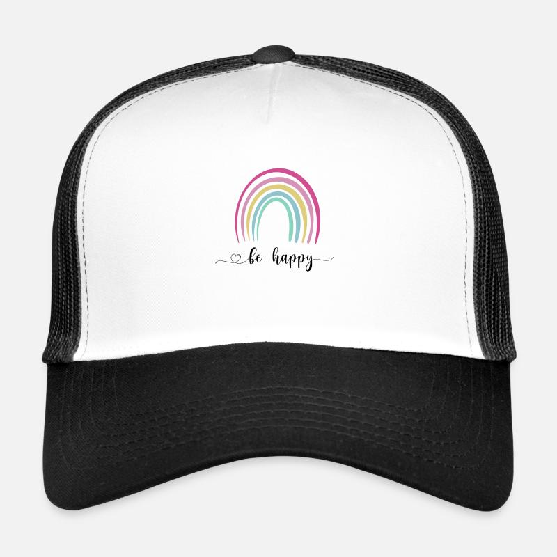 Be happy regenbogen Trucker Cap