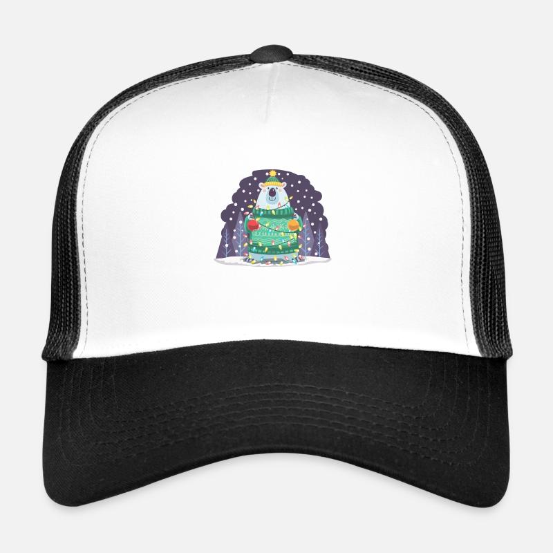 Christmas polar bear. Trucker Cap
