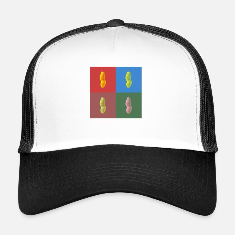 Peanut - Trucker Cap - Weiß/Schwarz