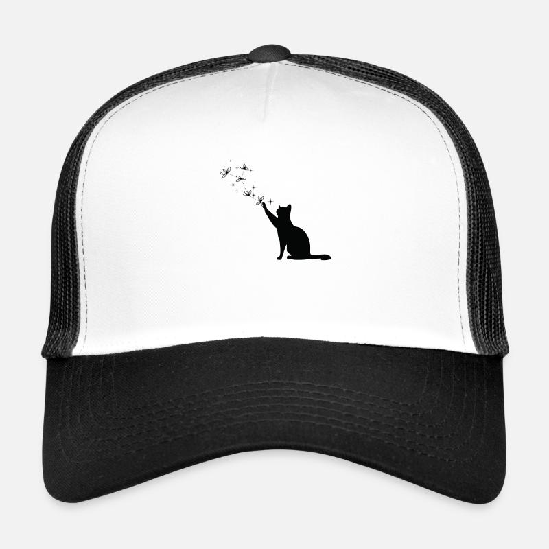 Chat magique étoilé Casquette trucker 
