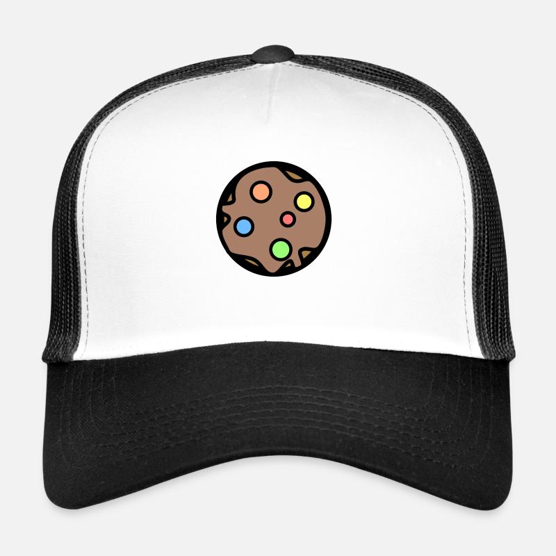 Biscuit - Casquette trucker - blanc/noir