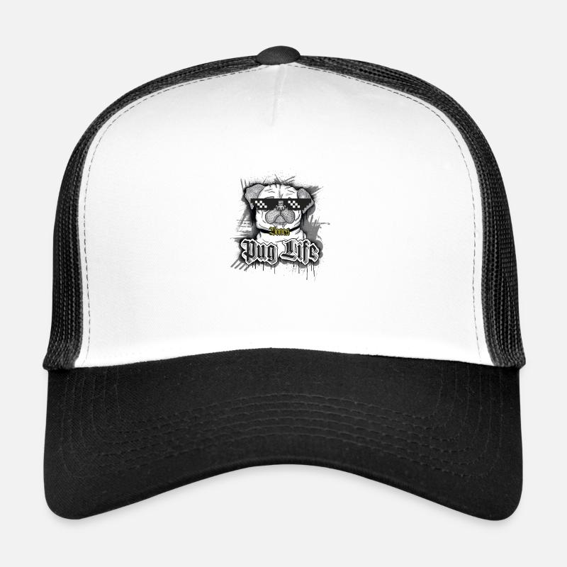 Pug Life - Trucker Cap - white/black