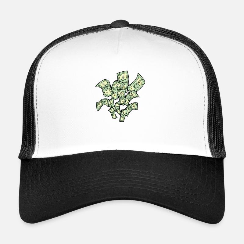 Beaucoup d’argent s’envole vers vous pour la richesse et la prospérité. Casquette trucker 