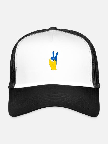 Ukraine - Trucker Cap - white/black - Front