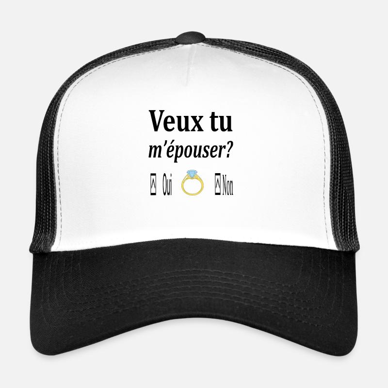 Veux tu m épouser Casquette trucker 