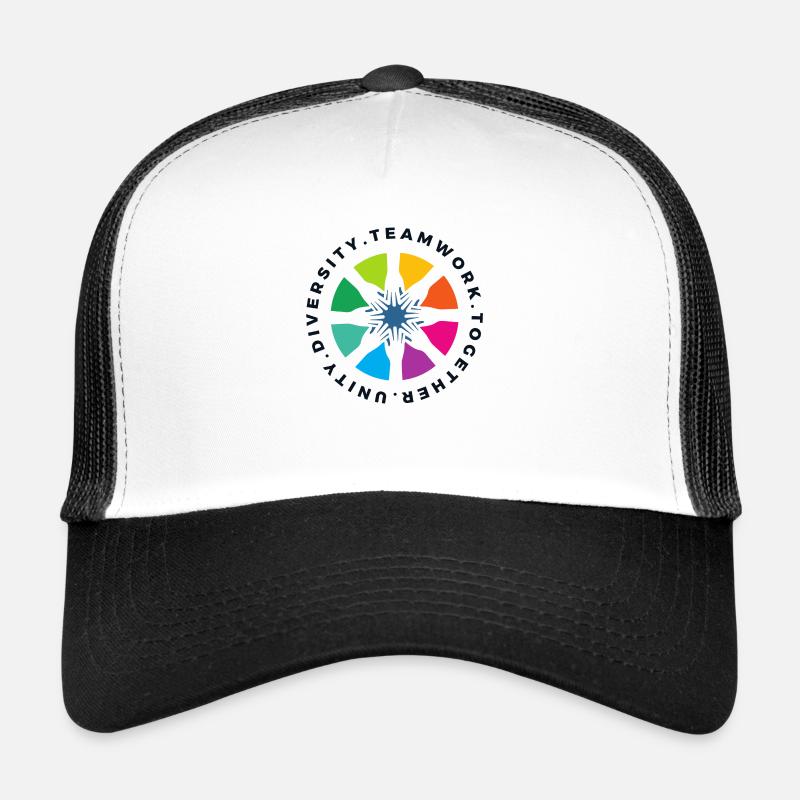 UNITY DIVERSITY . TEAMWORK TOGETHER . brand new Trucker Cap