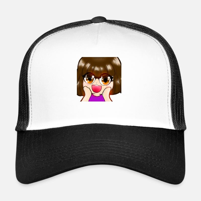 Amy - Casquette trucker  - blanc/noir