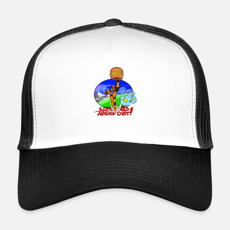Les super-héros existent déjà abeille avec du miel Casquette trucker 