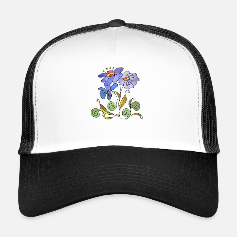 Fleur Casquette trucker 