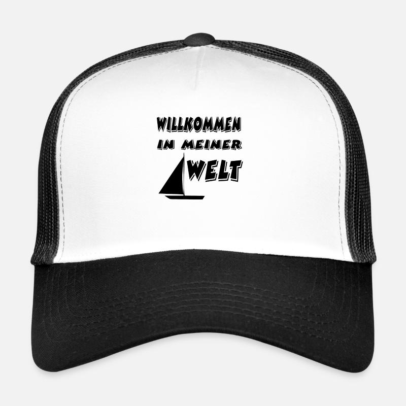 Segeln - Trucker Cap - Weiß/Schwarz
