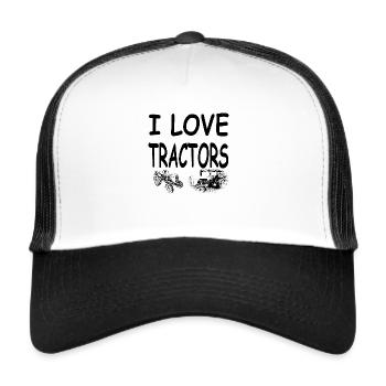 Traktor - Trucker Cap - Weiß/Schwarz - Vorne