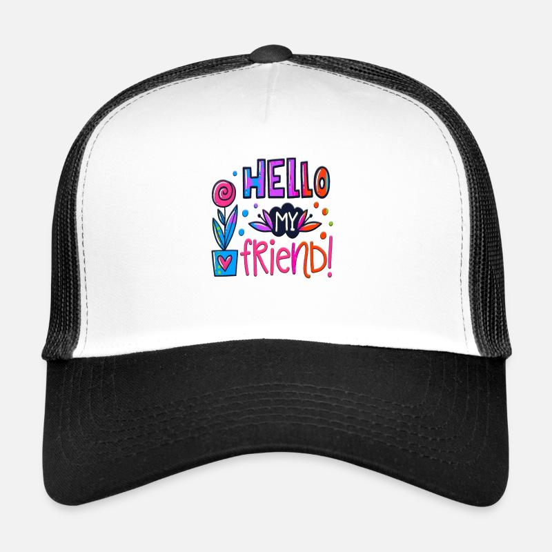 mon ami pensées positives heureux Casquette trucker 