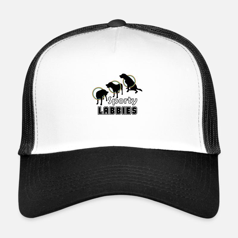 sporty labbies - Trucker Cap - white/black