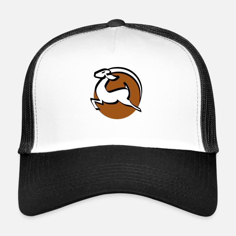 Afrika Antilope - Trucker Cap - Weiß/Schwarz
