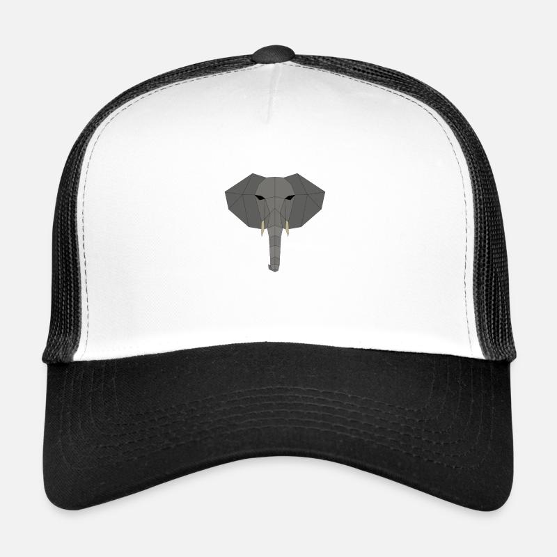 Elephant geometric Trucker Cap
