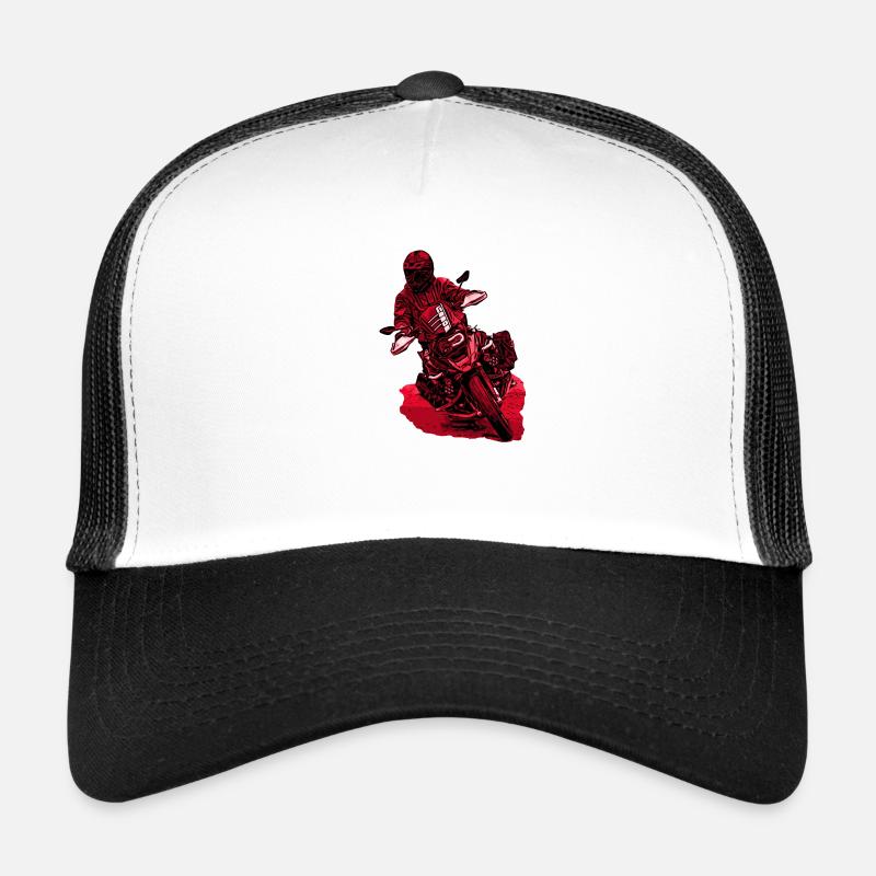 GS Fahrer Schräglage rot Trucker Cap