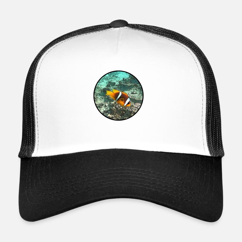 Clownfische - Trucker Cap - Weiß/Schwarz