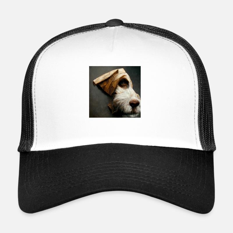 Chien de gravure sur bois Casquette trucker 