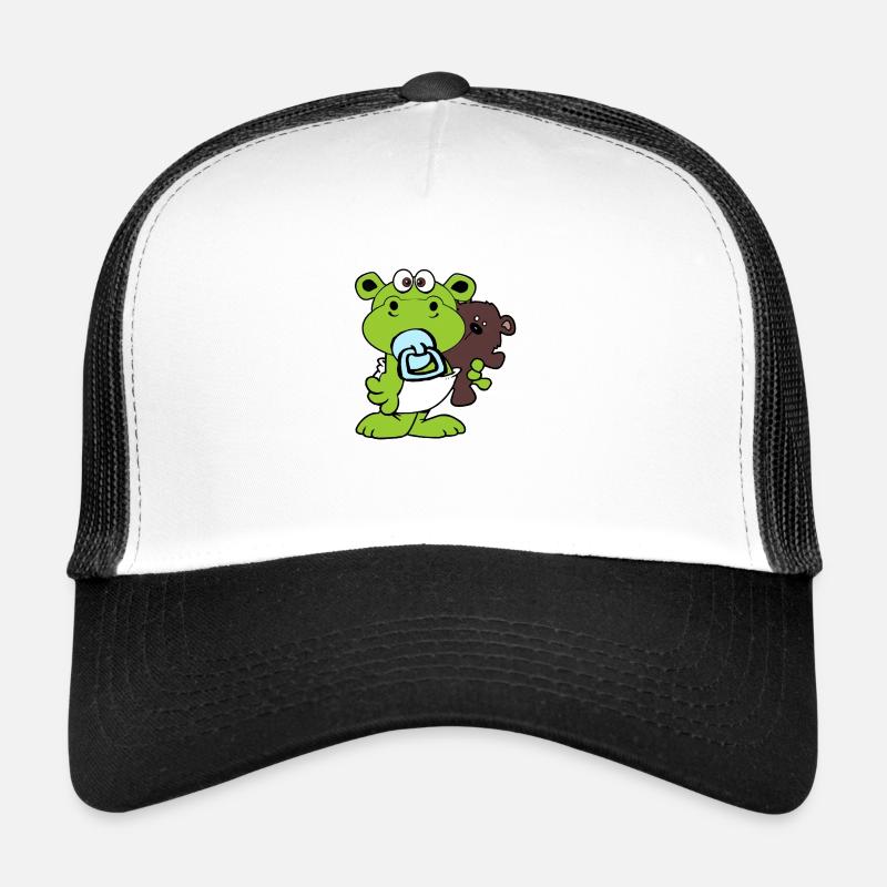 grün hippo nilperd mädchen kids kinder baby Trucker Cap