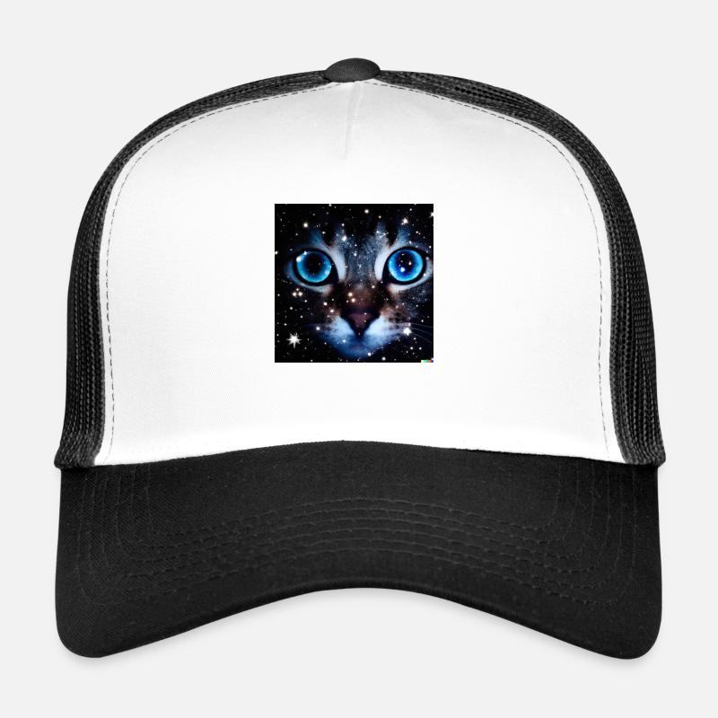 Großaugen Katze Trucker Cap